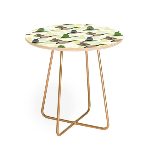Sabine Reinhart Flying Ducks Round Side Table