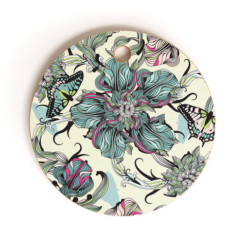 Sabine Reinhart Garden Parade Cutting Board Round