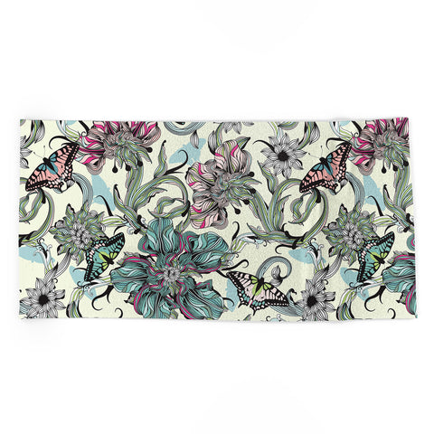 Sabine Reinhart Garden Parade Beach Towel