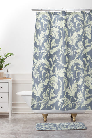 Sabine Reinhart Garden Wall Shower Curtain And Mat