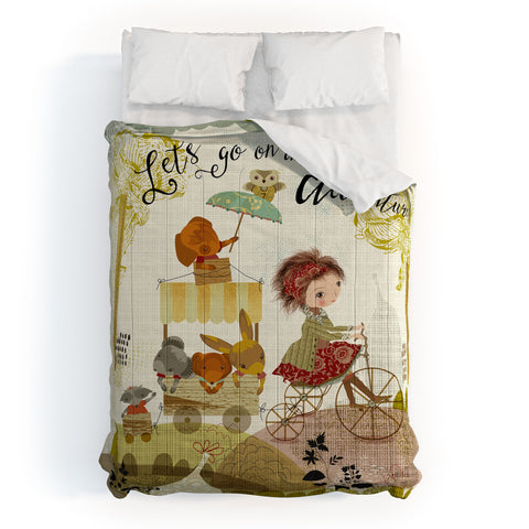 Sabine Reinhart Go on an Adventure Comforter