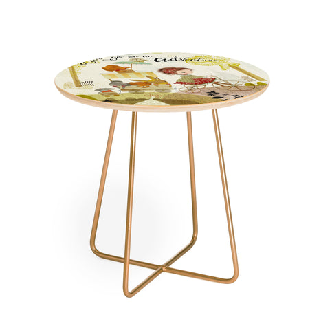 Sabine Reinhart Go on an Adventure Round Side Table