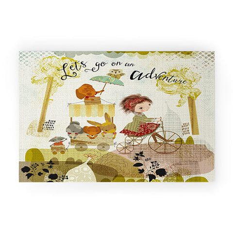 Sabine Reinhart Go on an Adventure Welcome Mat