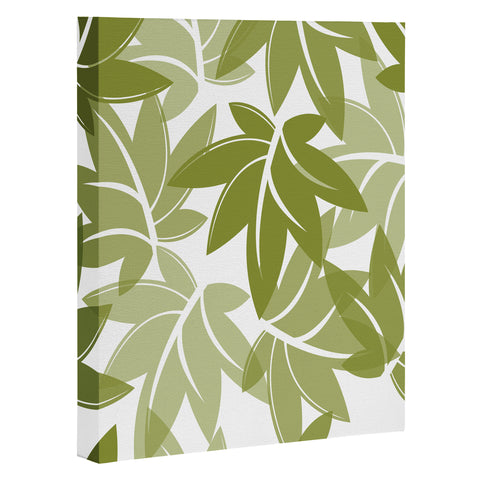 Sabine Reinhart Green Leaves Art Canvas
