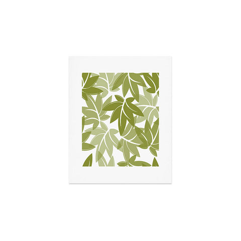 Sabine Reinhart Green Leaves Art Print