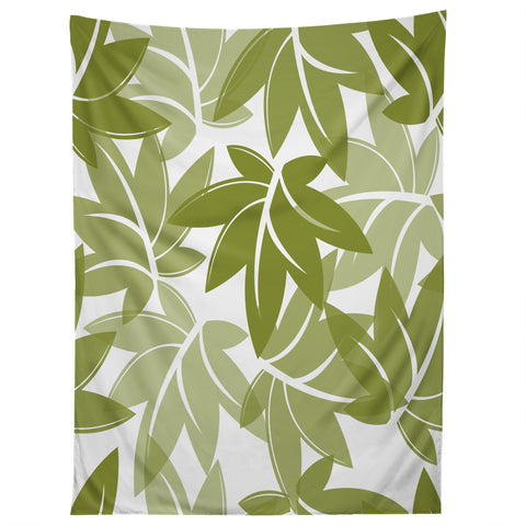 Sabine Reinhart Green Leaves Tapestry