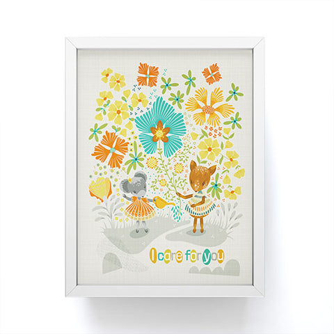 Sabine Reinhart I care for you Framed Mini Art Print