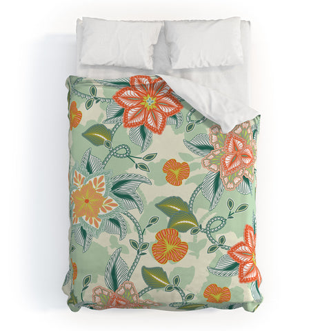 Sabine Reinhart I Will Bring You Flowers Duvet Cover