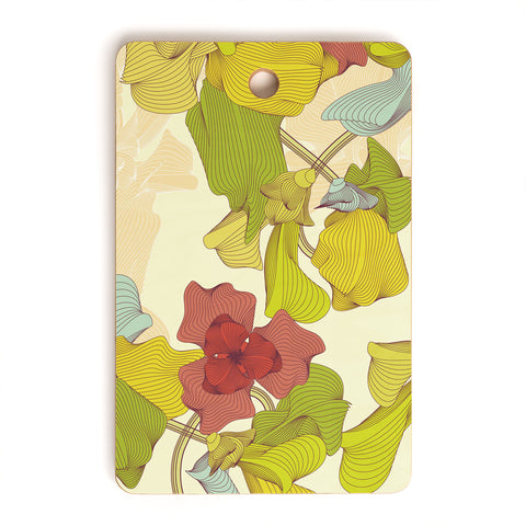 Sabine Reinhart Isle Of Flowers Cutting Board Rectangle