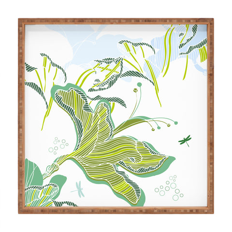 Sabine Reinhart Lake Modern Square Tray