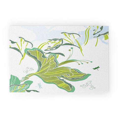 Sabine Reinhart Lake Modern Welcome Mat