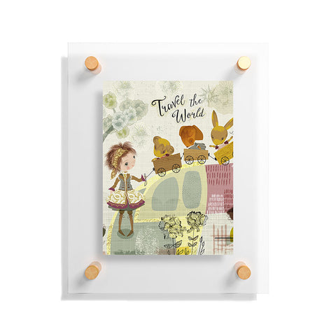 Sabine Reinhart Let Us Travel The World Floating Acrylic Print