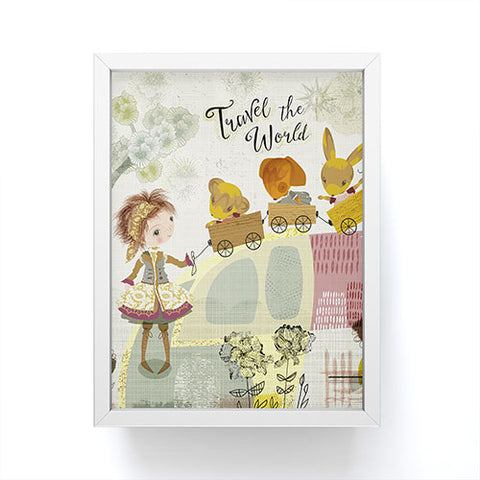 Sabine Reinhart Let Us Travel The World Framed Mini Art Print