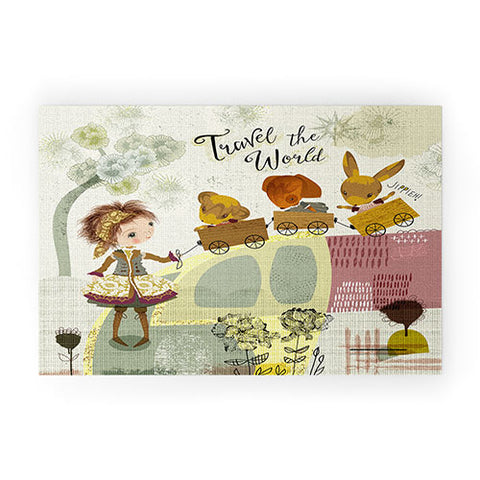 Sabine Reinhart Let Us Travel The World Welcome Mat