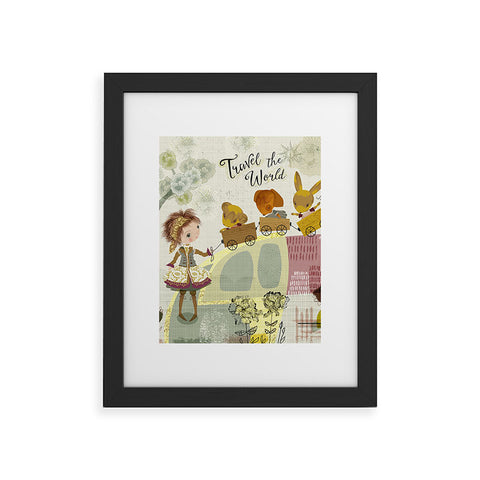 Sabine Reinhart Let Us Travel The World Framed Art Print