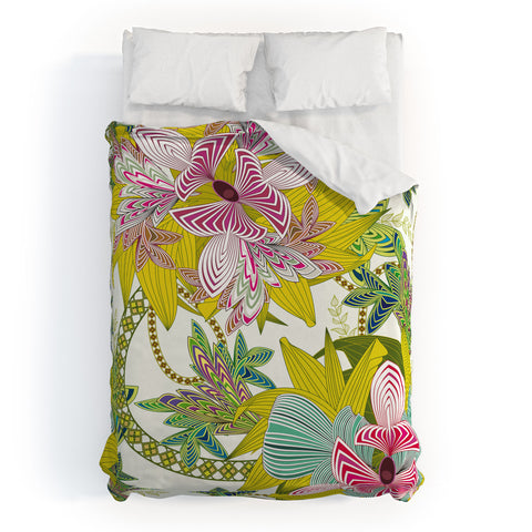 Sabine Reinhart Life Is Music Duvet Cover