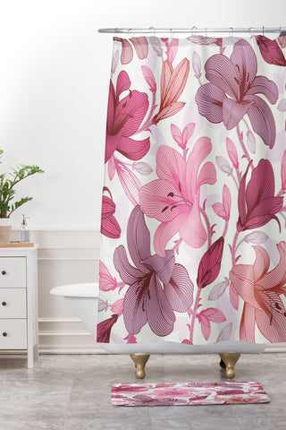 Sabine Reinhart Lost in Love Shower Curtain And Mat