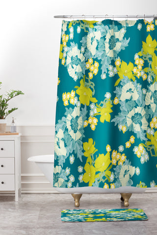 Sabine Reinhart Midnight Walk Shower Curtain And Mat