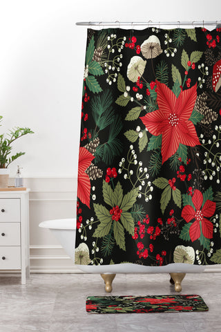 Sabine Reinhart Miracle of Christmas Shower Curtain And Mat