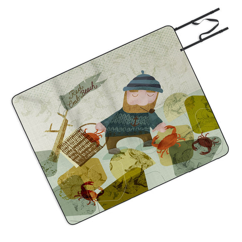 Sabine Reinhart Monday Crab Walk Picnic Blanket