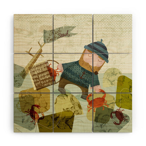 Sabine Reinhart Monday Crab Walk Wood Wall Mural