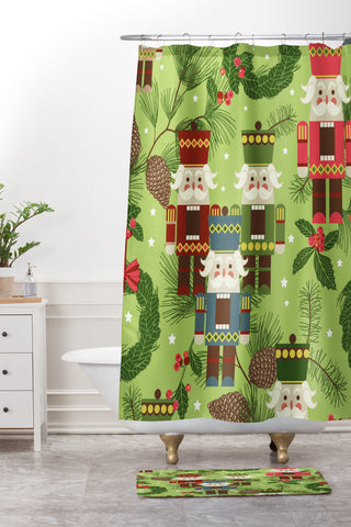 Sabine Reinhart Nutcracker Gang Shower Curtain And Mat