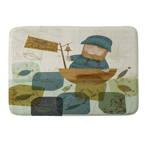 Sabine Reinhart One Fine Fisherman Memory Foam Bath Mat