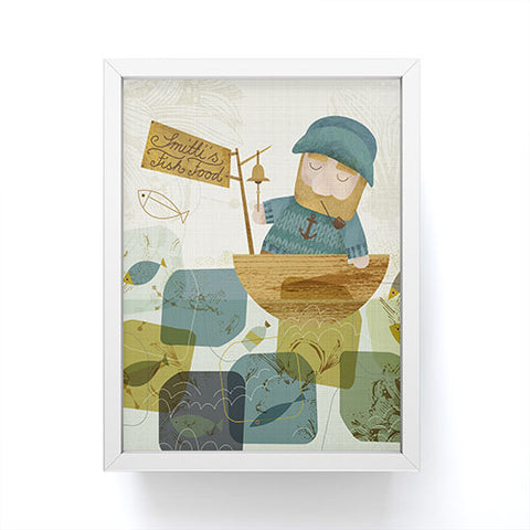 Sabine Reinhart One Fine Fisherman Framed Mini Art Print