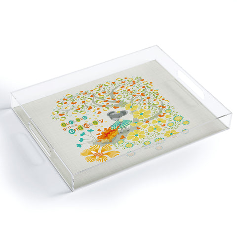 Sabine Reinhart Our Love grows endlessly Acrylic Tray