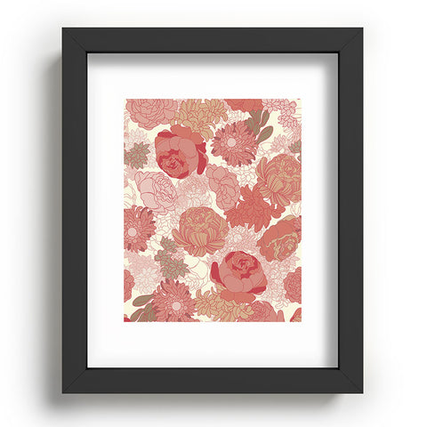 Sabine Reinhart Red Roses Recessed Framing Rectangle