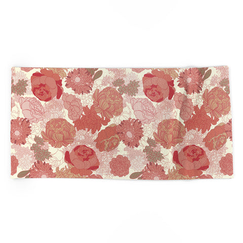 Sabine Reinhart Red Roses Beach Towel