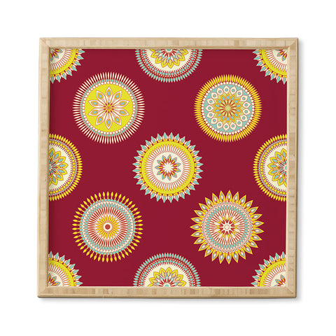 Sabine Reinhart Sameena Red Framed Wall Art