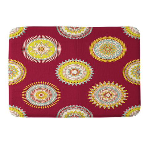 Sabine Reinhart Sameena Red Memory Foam Bath Mat