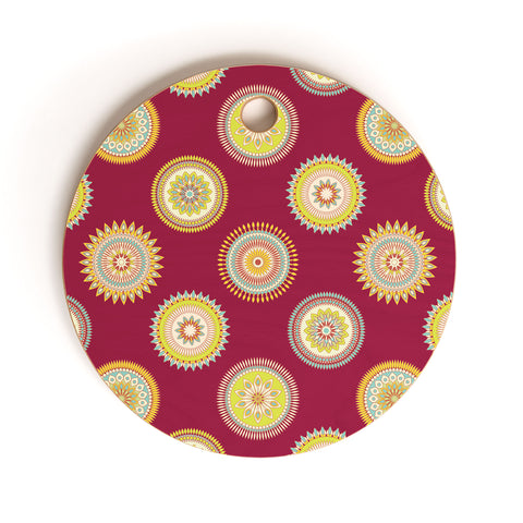 Sabine Reinhart Sameena Red Cutting Board Round