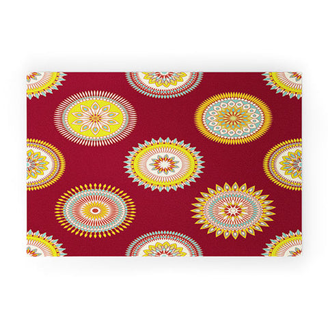 Sabine Reinhart Sameena Red Welcome Mat