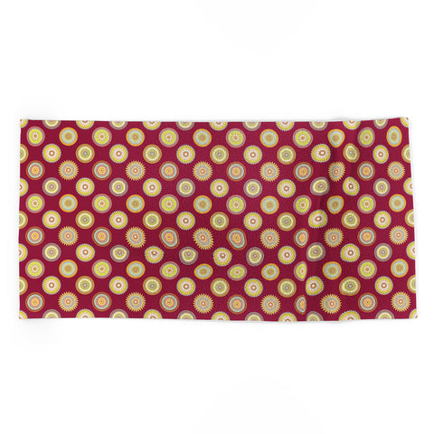 Sabine Reinhart Sameena Red Beach Towel