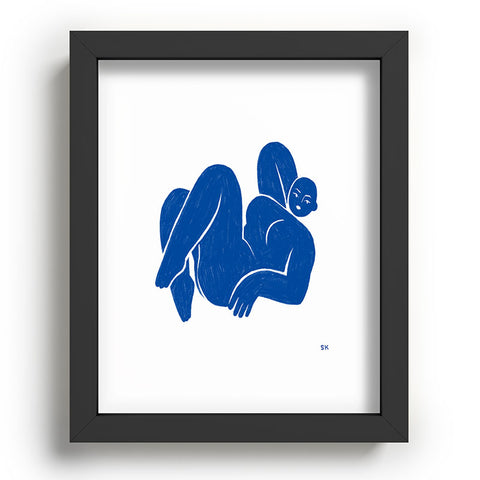 Sabrena Khadija Blue I Recessed Framing Rectangle