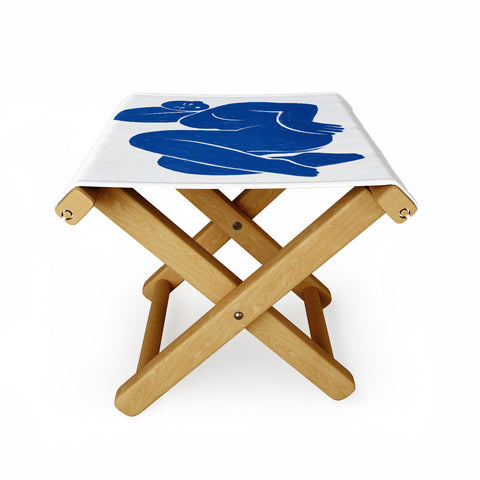 Sabrena Khadija Blue I Folding Stool