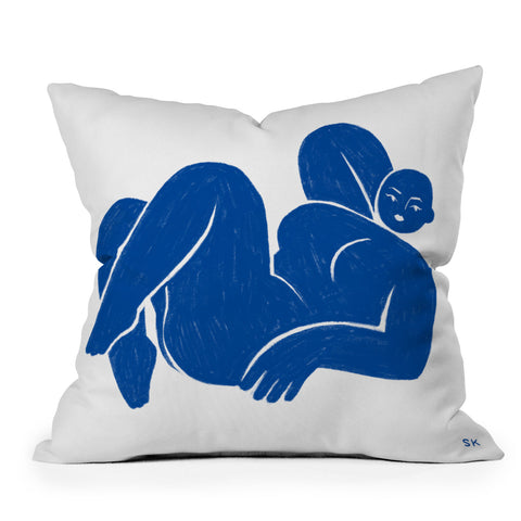 Sabrena Khadija Blue I Throw Pillow