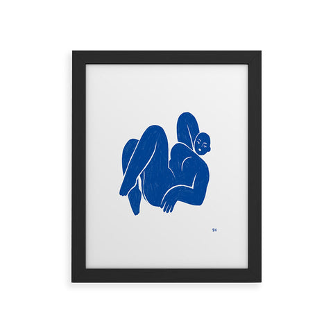 Sabrena Khadija Blue I Framed Art Print