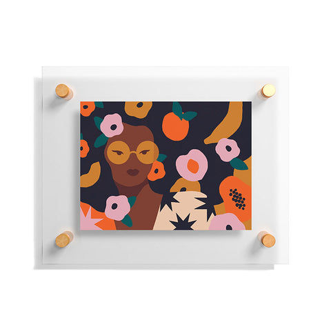 Sabrena Khadija Fruit and Flowers Floating Acrylic Print
