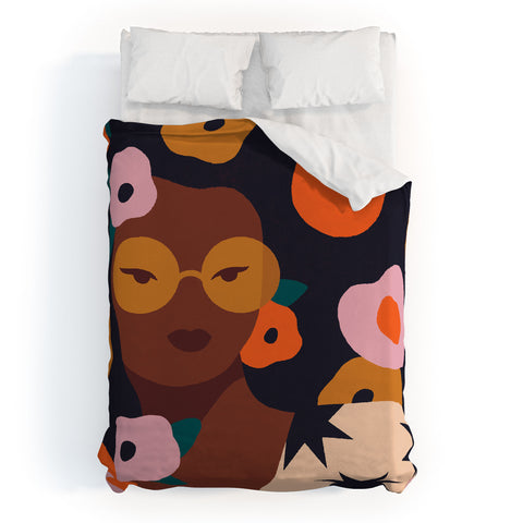 Sabrena Khadija Fruit and Flowers Duvet Cover