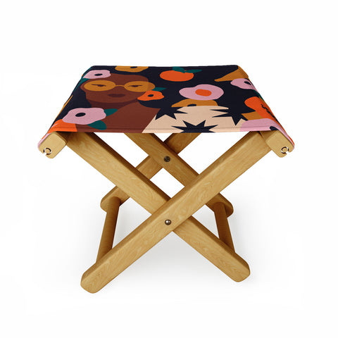 Sabrena Khadija Fruit and Flowers Folding Stool