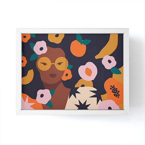 Sabrena Khadija Fruit and Flowers Framed Mini Art Print