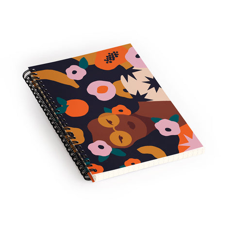Sabrena Khadija Fruit and Flowers Spiral Notebook