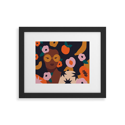 Sabrena Khadija Fruit and Flowers Framed Art Print