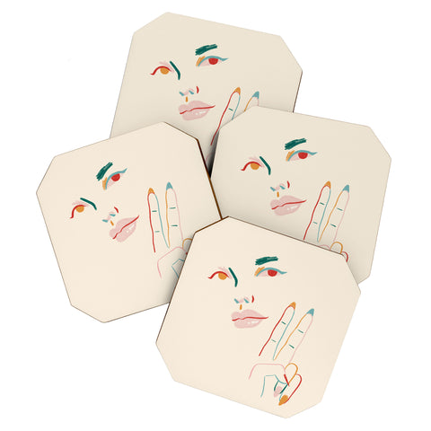 Sabrena Khadija Peace I Coaster Set