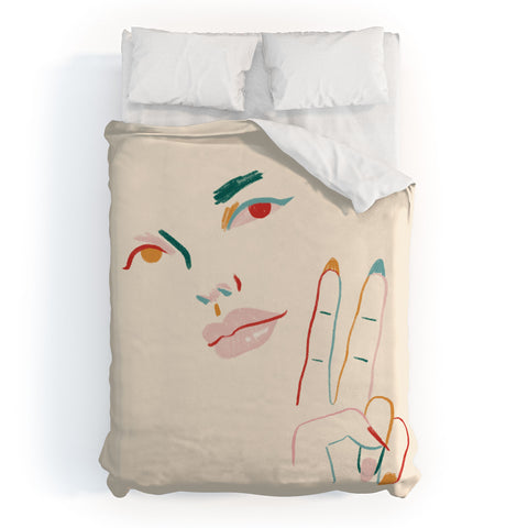 Sabrena Khadija Peace I Duvet Cover