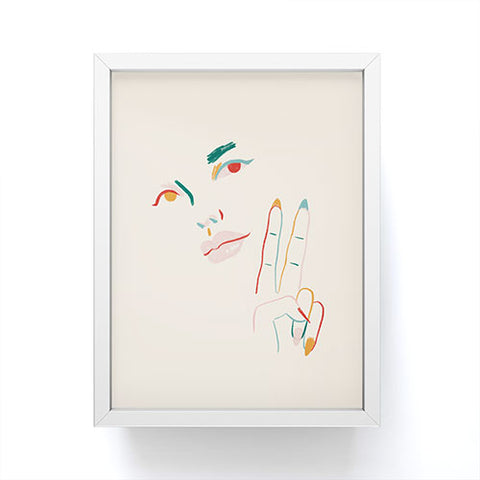 Sabrena Khadija Peace I Framed Mini Art Print