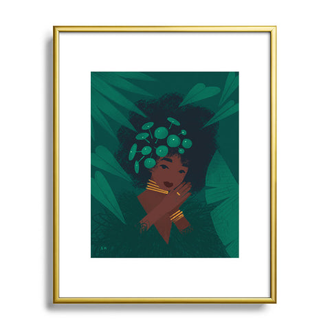 Sabrena Khadija Pilea Metal Framed Art Print